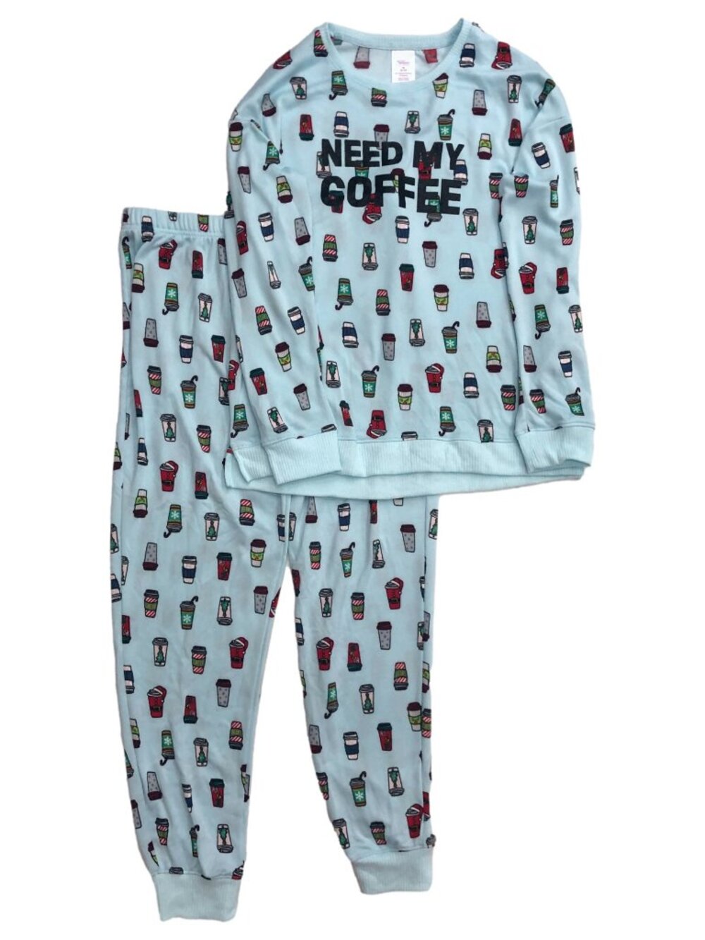Secret Treasures Women's 3X Need My Coffee Holiday 2PC Pajama Sleep Set NWT